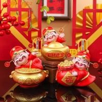 ราคา LIXINXINGBZ God of Wealth ตุ๊กตา,รูปปั้นเทพเจ้าแห่งความมั่งคั่ง 2026 ม้าปี Mascot,ตกแต่งรถตารางตกแต่งสไตล์จีนจีนพระเจ้าตัวเลขเครื่องประดับจีนปีใหม่ของขวัญ (46752626766)