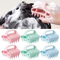 ราคา แปรงสระผมซิลิโคนนวดหนังศีรษะทําความสะอาดแปรงสระผมฟันยาวนวดมือถือ (43558555902)