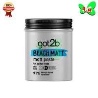 ราคา Schwarzkopf Got2b Beach Matt แว็กซ์จัดแต่งทรงผม สูตรบีช แมทท์ (กระปุก 100 มล.) (43607133068)