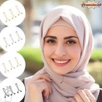 ราคา FRANCISCAL No-Snag Hijab คลิป,คุณภาพสูงประณีตผ้าพันคอหัวเข็มขัด,หัตถกรรมอุปกรณ์เสริมโลหะผสม DIY เย็บตะขอ Fixing ผ้าพันคอหรือ Headscarf U-Shaped ผ้าพันคอคลิปสําหรับผ้าพันคอ Hijab Scarf (40967201854)