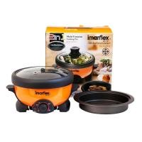 ราคา IMARFLEX หม้ออเนกประสงค์ รุ่น EP-751 ความจุ 1.1 ลิตร ฝาแก้ว หม้อต้ม สุกี้ เตาย่าง กระทะย่าง (41810606460)