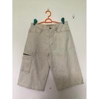 ราคา กางเกงขา3ส่วนสีครีม แบรนด์ GIORDANO มีตำหนิ (22581387906)