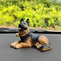 ราคา น่ารักเยอรมันเชพเพิร์ดหมาป่าสุนัขรถตกแต่งภายในรถคอนโซลกลางเงินลูกตุ้มรถ20251008 (42123165179)