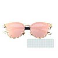 ราคา GAMT Cat Eye Sunglasses Round เลนส์ปรอทสี Rose Gold ของแท้ พร้อมส่ง (1276663048)