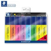 ราคา ปากกาเน้นข้อความ Staedtler รุ่น 364 นีออน ชุด 6+2 Highlighter ปากกาไฮไลท์ ขนาด 1-5 มม. (1ชุด) พร้อมส่ง (20484270825)