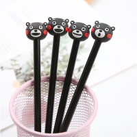 ราคา ✔️ปากกาเจลหัวการ์ตูนลายหมีดำ น่ารักมาก หัวเข็ม0.38หมึกเจลดำ (7351426725)