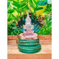 ราคา พระนาคปรกแก้วใส ขนาด 3 นิ้ว เนื้อเรซิ่นพรีเมี่ยม ชุดคู่ถอดจากฐานได้ (oudohwan33) (27580300732)