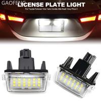 ราคา GAOFENG 1/2 ชิ้นรถด้านหลังใบอนุญาตจํานวนแผ่น LED โคมไฟ Whte สําหรับ Toyota Camry 2012-2016 YARISL VIOS COROLLA 2014-2016 อุปกรณ์เสริม E9M5 (55552455778)