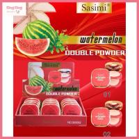 ราคา (S93002) Sasimi Watermelon Double Powder เเป้งพัฟเเตงโม เเป้งผสมรองพื้น เเป้ง2ชั้น คุมมัน ปกปิด ติดทน ขนาด 20 กรัม (29804437556)