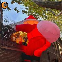 ราคา [สวย] 6.56ฟุต คริสต์มาสพองแขวนตกแต่งซานตาคริสต์มาสสําหรับระเบียงนอก (56702433951)