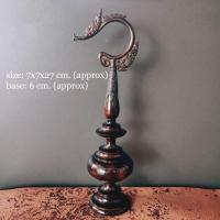 ราคา หัวกรงนก หัวกรงไม้ขาวดำ ตะขอหงส์ (19230646171)