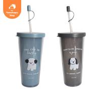 ราคา Moshi Moshi [ของแท้ พร้อมส่ง] แก้วน้ำ แก้วน้ำทรงสูง หนา2 ชั้น พร้อมหลอด (24966602061)