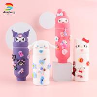 ราคา DENGLONG Charms กระเป๋าดินสอ, Sanrio Kitty Kuromi Meody Cinnamoroll ขยายกระเป๋าเครื่องเขียน, แฟชั่นซิลิโคนมัลติฟังก์ชั่กล่องปากกาสําหรับเด็กเด็ก (27490198358)