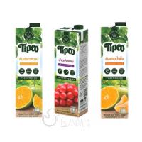 ราคา *ยกลัง 12 กล่องใหญ่* น้ำผลไม้แท้ 100% ทิปโก้ 1 ลิตร แอปเปิ้ลผสมองุ่น ส้มเขียวหวาน ส้มสายน้ำผึ้ง องุ่นแดง ทับทิม (6820900774)