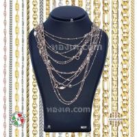 ราคา 18K-N0Y สร้อยคอทองคำแท้ ITALY 750 รุ่น บีด เชน D.C. Beads Chain WP170 (20688416043)