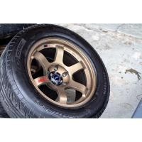 ราคา ล้อแม็กซ์ #TE37 ขอบ18 สีน้ำตาลไหม้ 6รู งานMK SPORT +ยางใหม่ปี23 ขนาดเบอร์ 265/60R18 (40174229107)