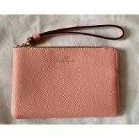 ราคา coach (แท้) กระเป๋าสตางค์ มีสายคล้องมือ สีชมพู (16093501134)