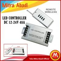 ราคา ตัวควบคุม LED อลูมิเนียม LED Strip RGB DC12-24V 48A + รีโมทไร้สาย (42364750107)