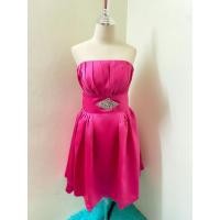 ราคา ชุดราตรีสั้น สีชมพูเข้ม A04 (5187864895)