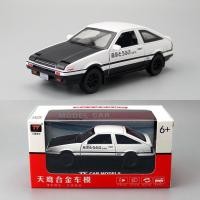 ราคา โมเดลรถ TOYOTA TRUENO AE86 สีขาว ฝากระโปรงดำและฝากระโปรงขาว รถส่งเต้าหู้ (Scale 1:32) (11549914295)
