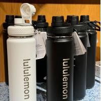 ราคา Lululemon Double Layer ผู้ชายผู้หญิง 304 สแตนเลสขวดกีฬากลางแจ้ง 710ml (52452618081)