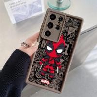 ราคา Marvel Deadpool สําหรับ Samsung Galaxy S23 S24 S22 S21 FE S25 หมายเหตุ 20 Ultra S20 Plus ฝาครอบโทรศัพท์ (24688982423)