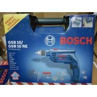 ราคา BOSCH สว่านไฟฟ้าเจาะกระแทรก สว่านกระแทก สว่านไฟฟ้า BOSCH 3/8 นิ้ว รุ่น GSB10RE มาพร้อมถุงเครื่องมืออยู่ในกล่องพลาสติก (14163947356)