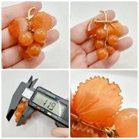 ราคา เข็มกลัดอำพันแท้ พวงองุ่น สวยมากค่ะ (24068853645)