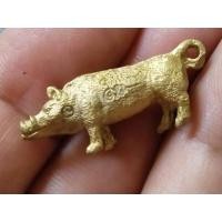 ราคา ⭐วัดมารวิชัยหลวงพ่อมีพญาหมูป่าคาบแก้วพิธีสุริยุปราคา พ.ศ ๒๕๓๘ เนื้อทองผสมประกัน% (29653970024)