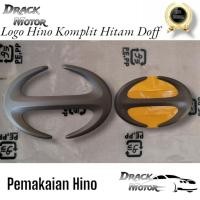ราคา Original Black Matte Hino Logo // Original Black Matte Hino Logo Emblem Super Ranger Hino HO7C HO7D Jumbo EM100 FM226 // Hino Emblem (48952952181)