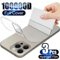 ราคา 100d HD Clearปกหลังฟิล์มHydrogelสําหรับiPhone 16 15 14 13 12 11 Pro Max Plus Mini 16e Anti Scratchโทรศัพท์ป้องกันหน้าจอสําหรับiPhone Xs Max XR X SE 2020 2022 8 7 6 6S Plus (27427884182)