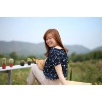 ราคา เสื้อครอป เสื้อลายดอก เสื้อเปิดไหล่ (9209460938)
