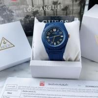 ราคา ตัวเรือนและสายซิลิโคนสีน้ำเงิน ✨ นาฬิกา Guess U1382G4M RETRO POP BLUE (28966337623)
