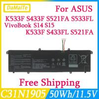 ราคา แบตเตอรี่แล็ปท็อปที่ C31N1905สำหรับ ASUS K533F S433FL S521FA S533FL S15สำหรับ VivoBook S433 M433 S433FL VivoBook S14 (27003158091)