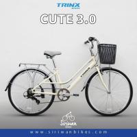 ราคา จักรยานแม่บ้าน TRINX Cute 3.0 ล้อ 26 นิ้ว Shimano 7 สปีด เฟรมอลูมิเนียม ล้ออะลูมิเนียม วีเบรค น้ำหนัก 15 กิโลกรัม (24074897413)