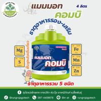 ราคา แมมมอท คอมบิ ขนาด 4 ลิตร│เทพวัฒนา ตราปลาคู่│ธาตุอาหารเสริมพืช ฮอร์โมนพืช (ฟื้นต้นหลังเก็บเกี่ยว สร้างใบ ใบเขียว) (54202779074)