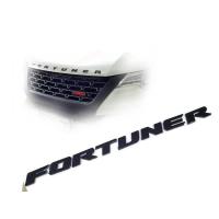 ราคา *ส่งไว* โลโก้ ติดฝากระโปรงรถ Fortuner สีดำchrome (11499429733)