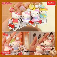 ราคา GANTUNGAN Sanrio พวงกุญแจมอเตอร์ไซค์รถยนต์ Hello Kitty พวงกุญแจพรีเมี่ยม 04 (26543753165)