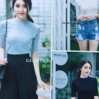 ราคา เสื้อยืดคอเต่าแขนศอกผ้าสวย (510633859)