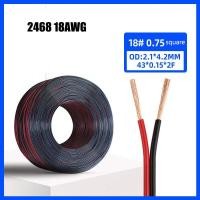 ราคา ราคาต่อเมตร สายลำโพง (เส้นสีแดงและสีดำ) 2468 18AWG 20AWG 0.75 square สายไฟในครัวเรือน สายไฟ LED (15421023929)