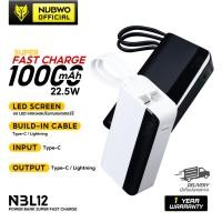 ราคา Nubwo แบตสำรองสูงสุด PB - 200 Powerbank 20000 mAh ชาร์จเร็ว PD 22.5w มาตรฐาน มอก. ของแท้ รับประกัน 1 ปี (18993235182)