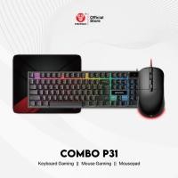 ราคา Fantech P31 3 in 1 Combo Gaming Keyboard Mouse Mousepad (48152315880)