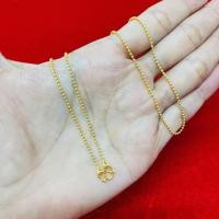 ราคา สร้อยทองชุบลายไข่ปลาแปดเหลี่ยม1สลึงยาว18นิ้ว (17943846291)