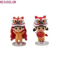 ราคา ตุ๊กตาเชิดสิงโต ถัดไป เด็กชายและเด็กหญิงตรุษจีน รูปปั้นเชิดสิงโต ของขวัญ เครื่องประดับเต้นรําสิงโตสีแดงสไตล์จีน เหลา ตกแต (26220275526)