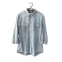 ราคา Uniqlo เสื้อเชิ้ตยีนส์แขนสามส่วน (41158992193)