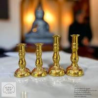 ราคา เชิงเทียนทองเหลือง 3นิ้ว 4นิ้ว ทองเหลืองแท้ พร้อมส่ง (24924438787)
