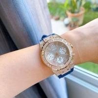 ราคา ประดับคริสตัล Swarovski ทั้งเรือน ✨ นาฬิกา GUESS GW0038L3 APHRODIT BLUE (28518745573)