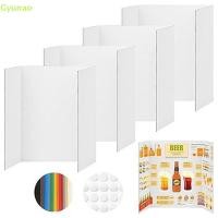 ราคา [Gyu] 1/4 ชิ้น Trifold โปสเตอร์บอร์ด 21.5x14 นิ้วสีขาวโปสเตอร์บอร์ดลูกฟูก Presentation Boards ธุรกิจจอแสดงผล Trifold แผง TH (44012795740)