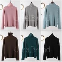 ราคา อก 38-42 นิ้ว / 14 สี เสื้อไหมพรมคอเต่า เสื้อคอเต่า ผ้าร่อง รุ่น สเวตเตอร์ไหมพรม Sweater Winter Oversize - A14 (23526561079)