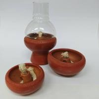 ราคา ตะเกียงดินเผา ตะเกียงน้ำมัน ตะเกียงน้ำมันพืช แบบชุด 3 อัน(พร้อมส่ง) (5844337871)